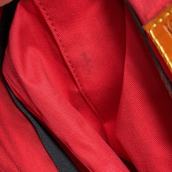 Dooney & Bourke Florentine Flap Tab Satchel Medium Ginger Italian Leather - Picture 15 of 16